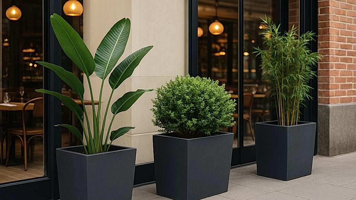Fiber Saksı: Kafe ve Restoranların Dekoratif Unsuru